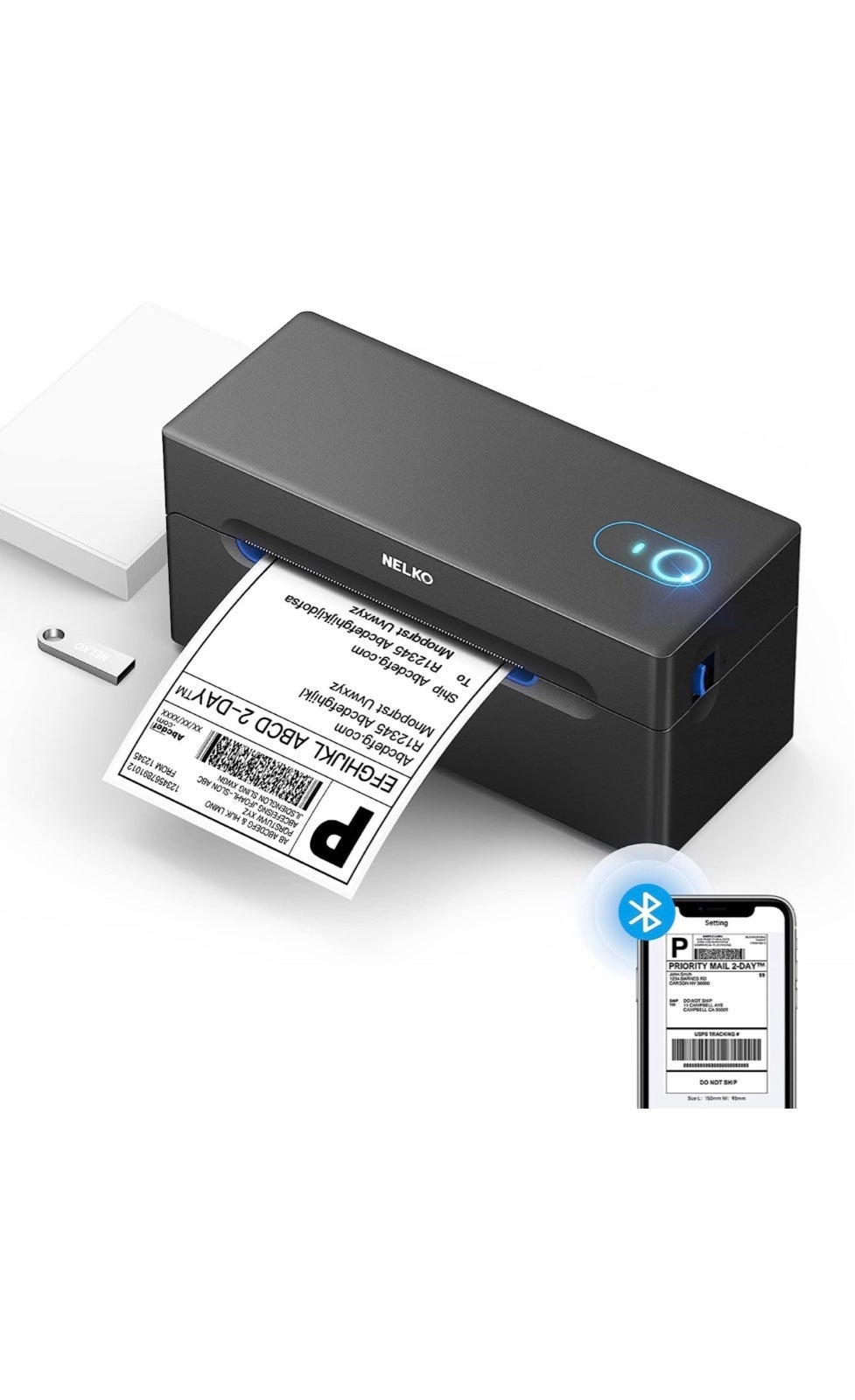 Nelko Bluetooth Thermal Label Printer, 4x6 Wireless