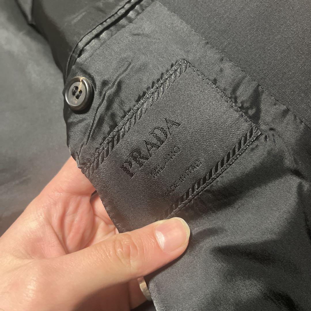 2000s Prada damaged tailored jacket