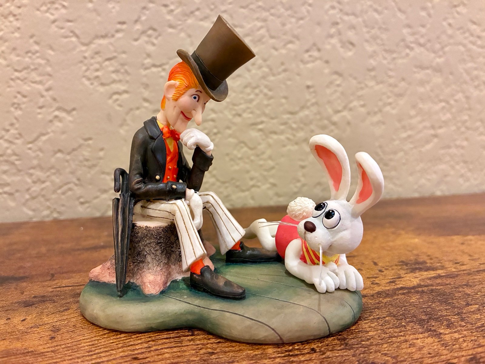 Rare Enesco Peter Cottontail Figure Rankin Bass S. Sassafras Garden of Surprises