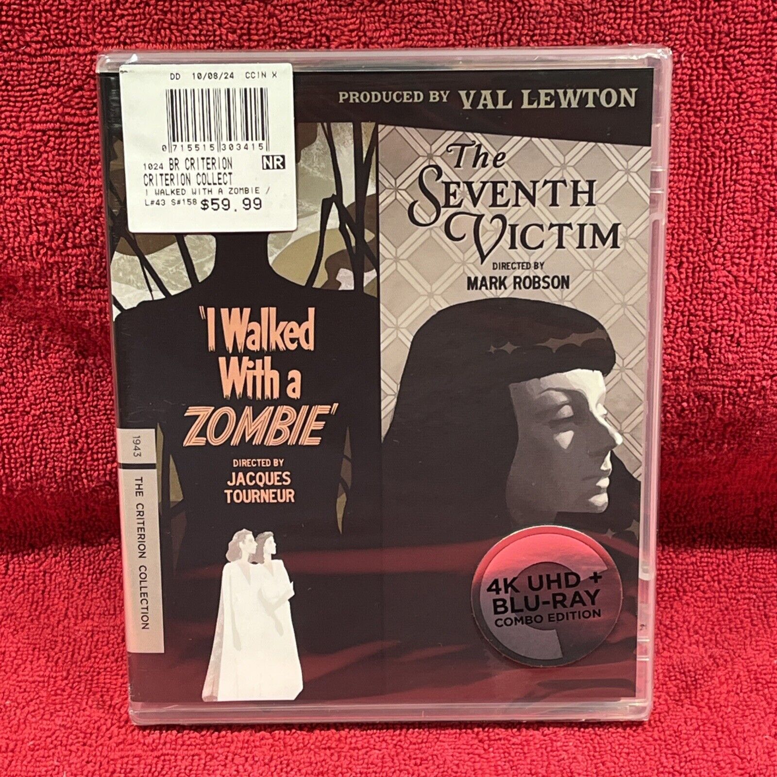 I Walked with a Zombie / The Seventh Victim (Criterion, 4K Ultra HD/Blu-ray) New