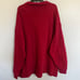 Men’s Vintage 90’s Polo Ralph Lauren Ribbed Quarter Zip Sweater Size 3XLT Red