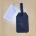 Genuine Italian Leather Luggage Tag Blue