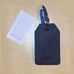 Genuine Italian Leather Luggage Tag Blue