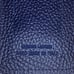 Genuine Italian Leather Luggage Tag Blue