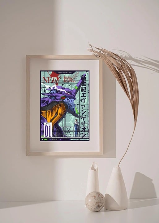 Neon Genesis Evangelion anime movie poster home decor 24x36 inchs