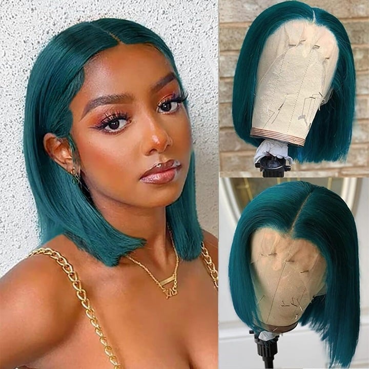lace front wig human hair 12'