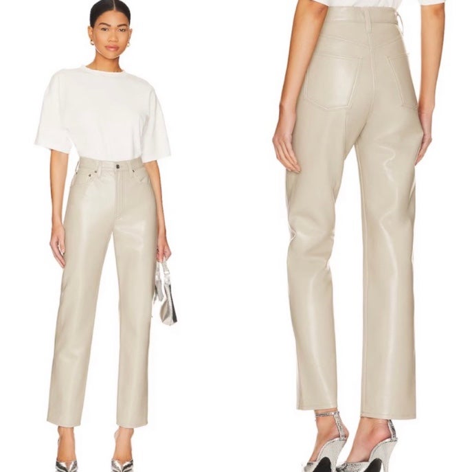 AGOLDE leather 90s pinch pants