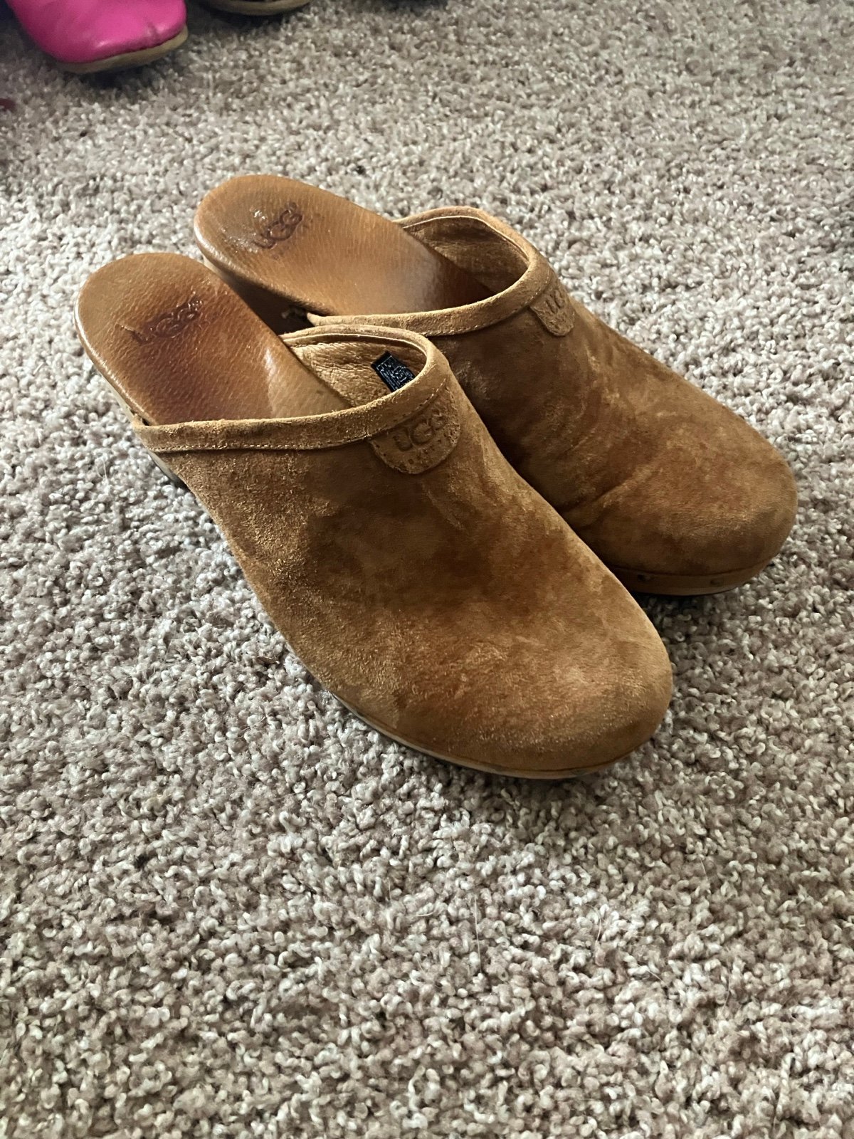 Ugg Leather Suede Clogs