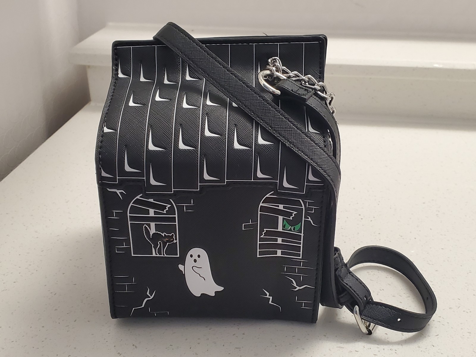 Haunted House Mad Engine Crossbody Purse