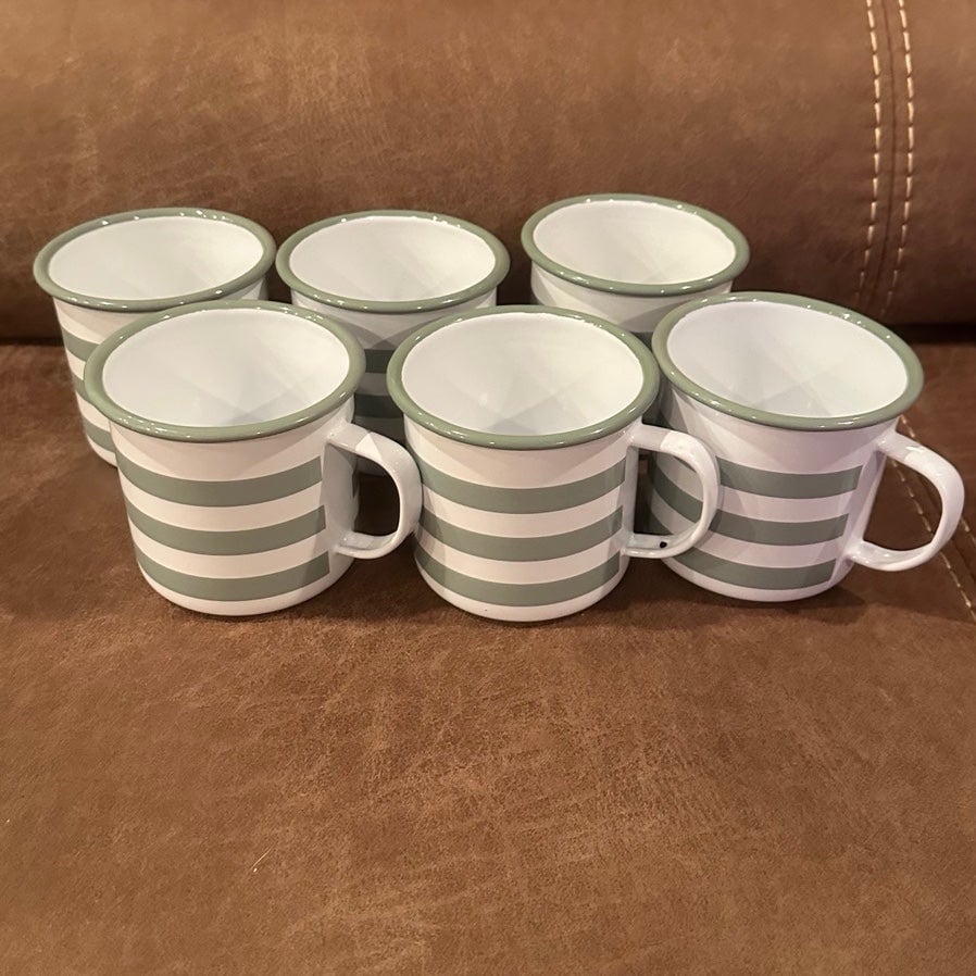 Anthropologie Enamelware Coffee Mugs