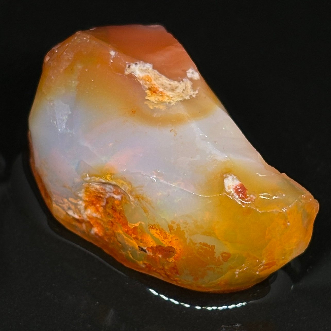 Vast Crystal Clear Mexican Fire Opal For Faceting/Cabbing With No Cracks/Craze