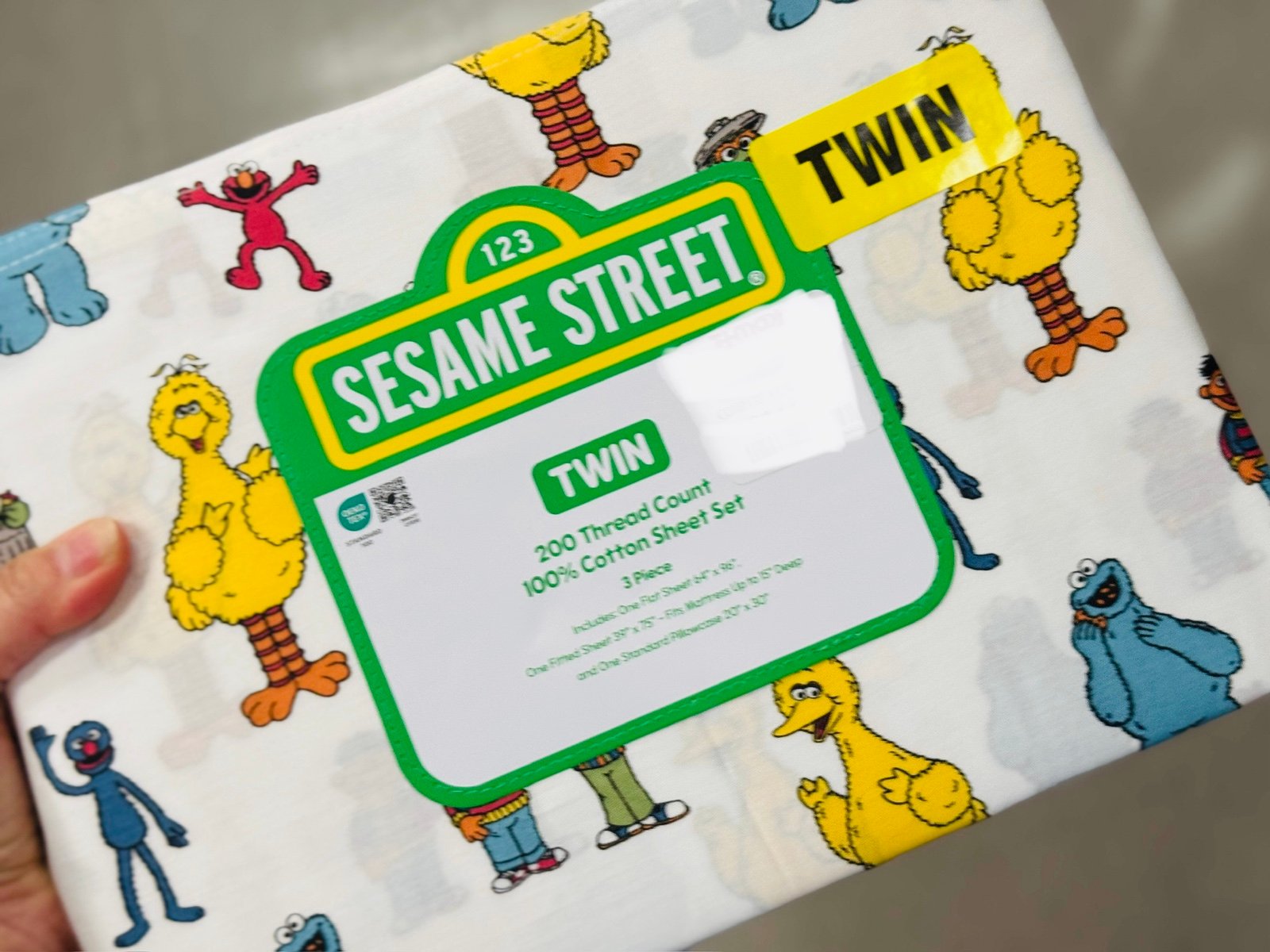 seasame street twin sheet set
