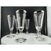 Mid Century Silver-Rimmed Shot/Liquor Glasses - Set of 6