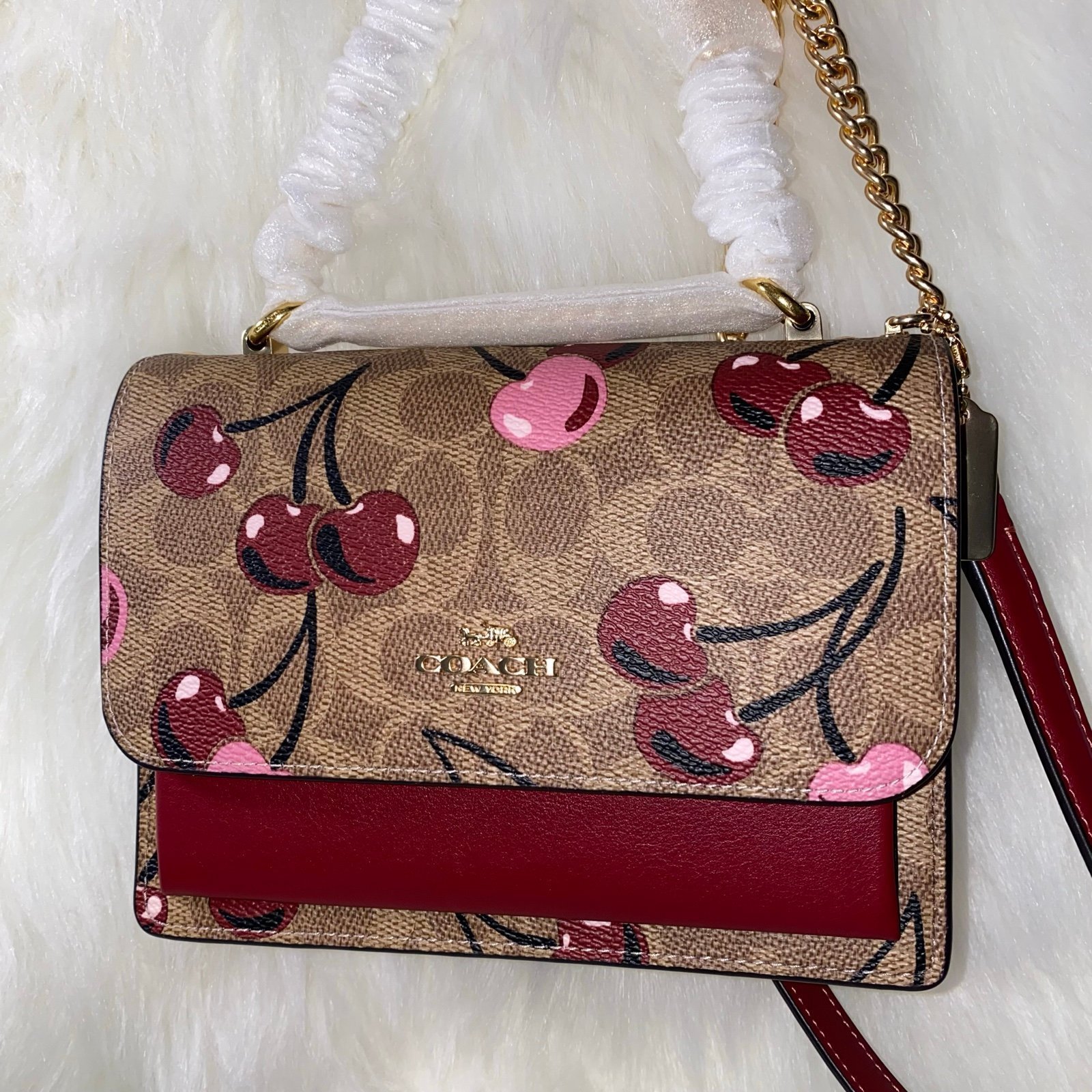 Coach signature Cherry new purse