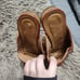 Genuine leather mules