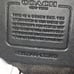 Coach black pebbled leather fanny pack / chest bag