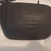 Coach black pebbled leather fanny pack / chest bag