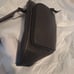Coach black pebbled leather fanny pack / chest bag