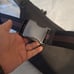 Coach black pebbled leather fanny pack / chest bag