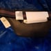 Coach black pebbled leather fanny pack / chest bag