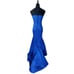 B. Darlin Royal Blue Juniors Bow Embellished Formal Prom Evening Gown Dress 1/2