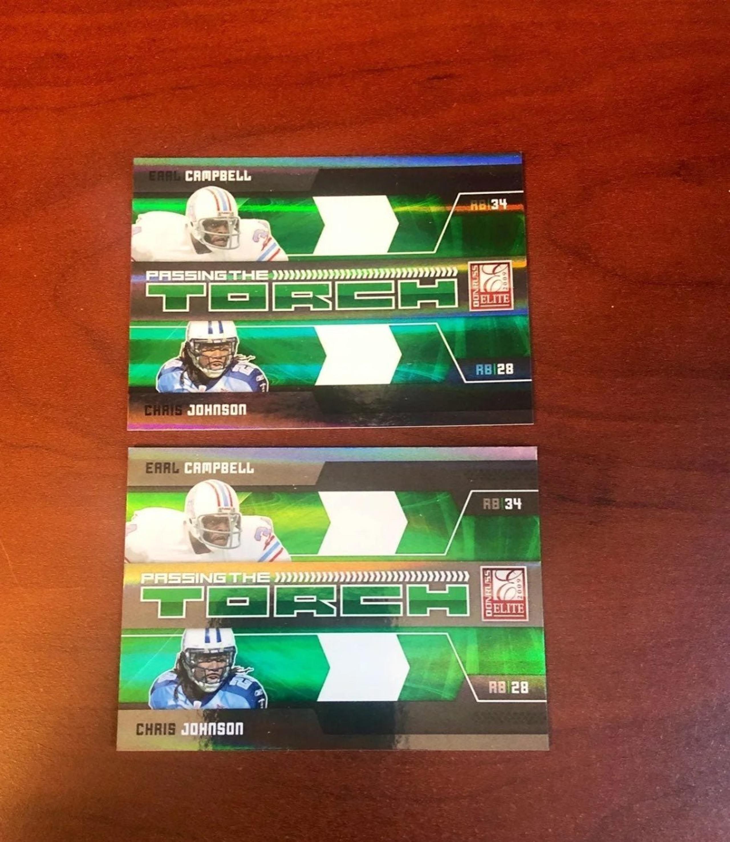 Chris Johnson & Earl Campbell SP lot -