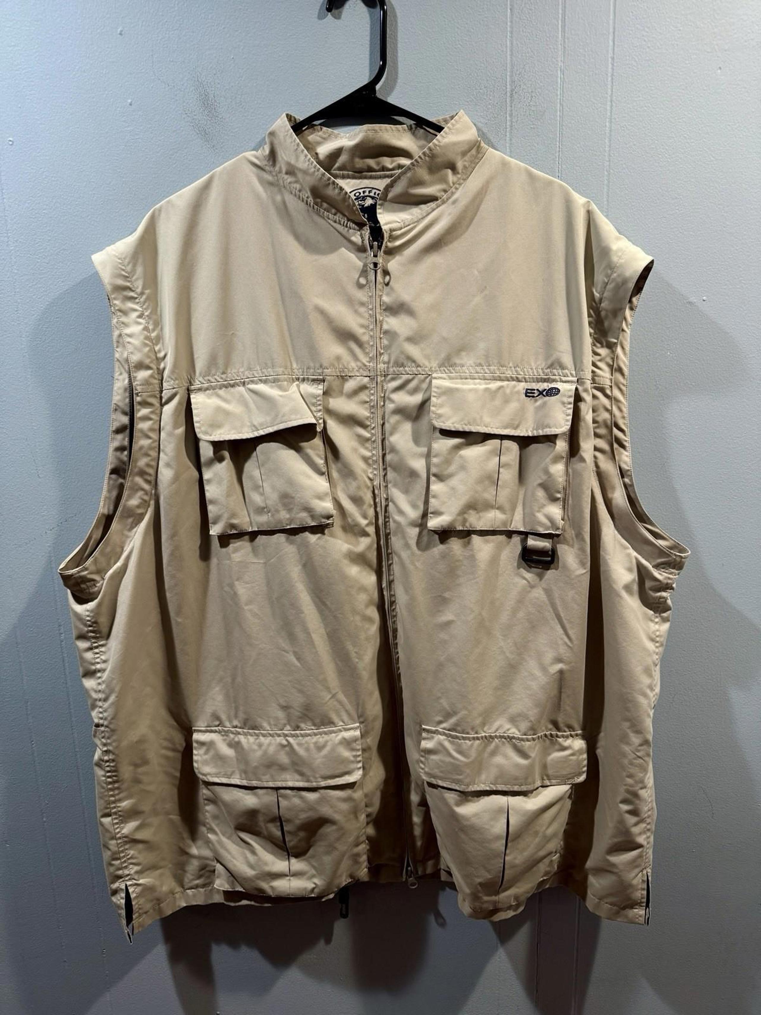 Exofficio Travelwear Vest, Size XXL Khaki Fishing Outdoor Adventure Pockets
