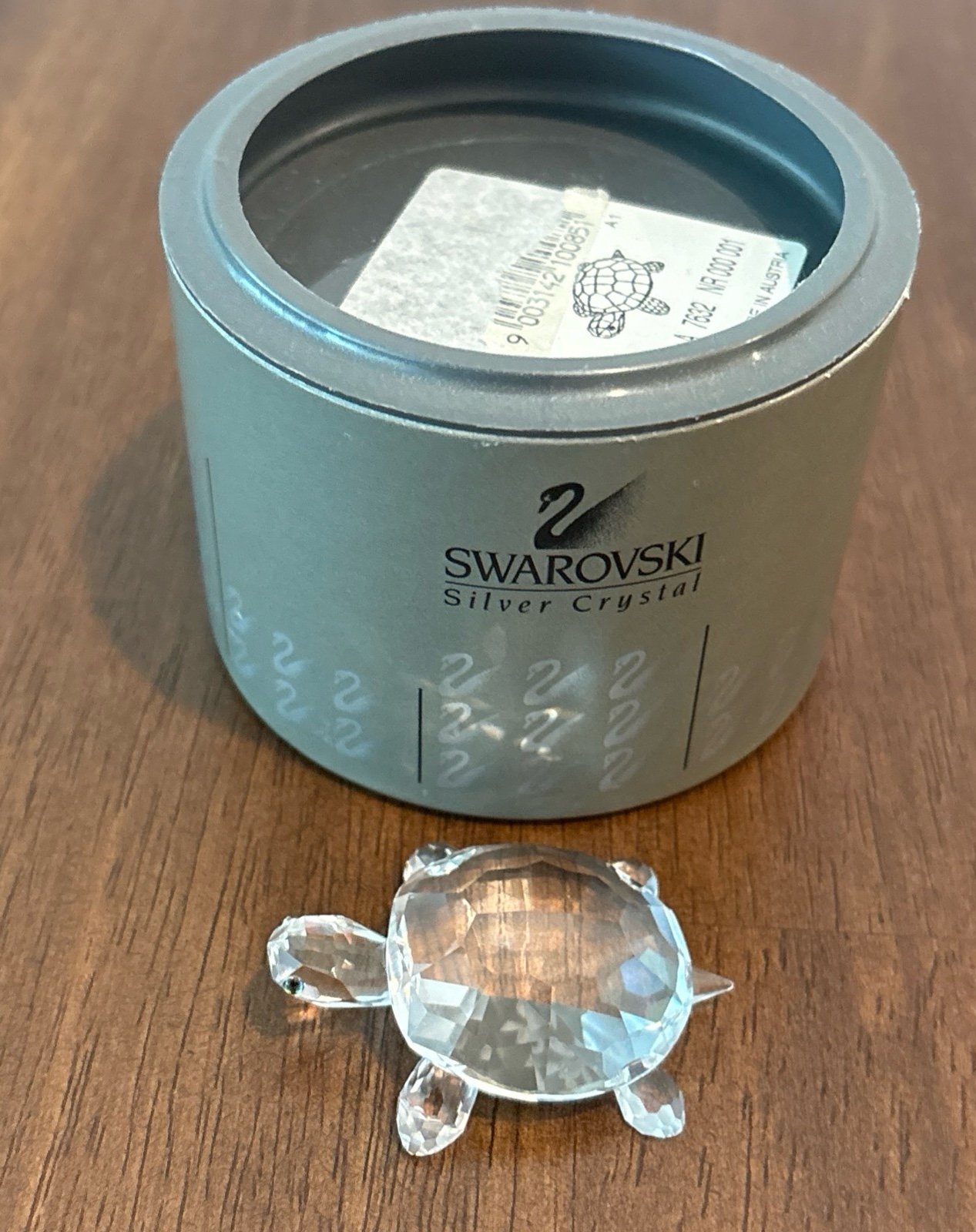 Swarovski Crystal TURTLE Tortoise Figurine 7632 Original Box