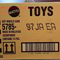 Hot Wheels 2025 Basic Factory Sealed Case A (72 Ct.) Short Card