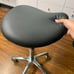 Professional Saddle Stool with Wheels Ergonomic Swivel Rolling Height Adjustable