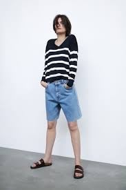 Zara striped knit sweater