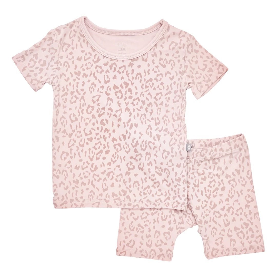 Kyte Baby 3T Blush Leopard toddler pajamas small leopard