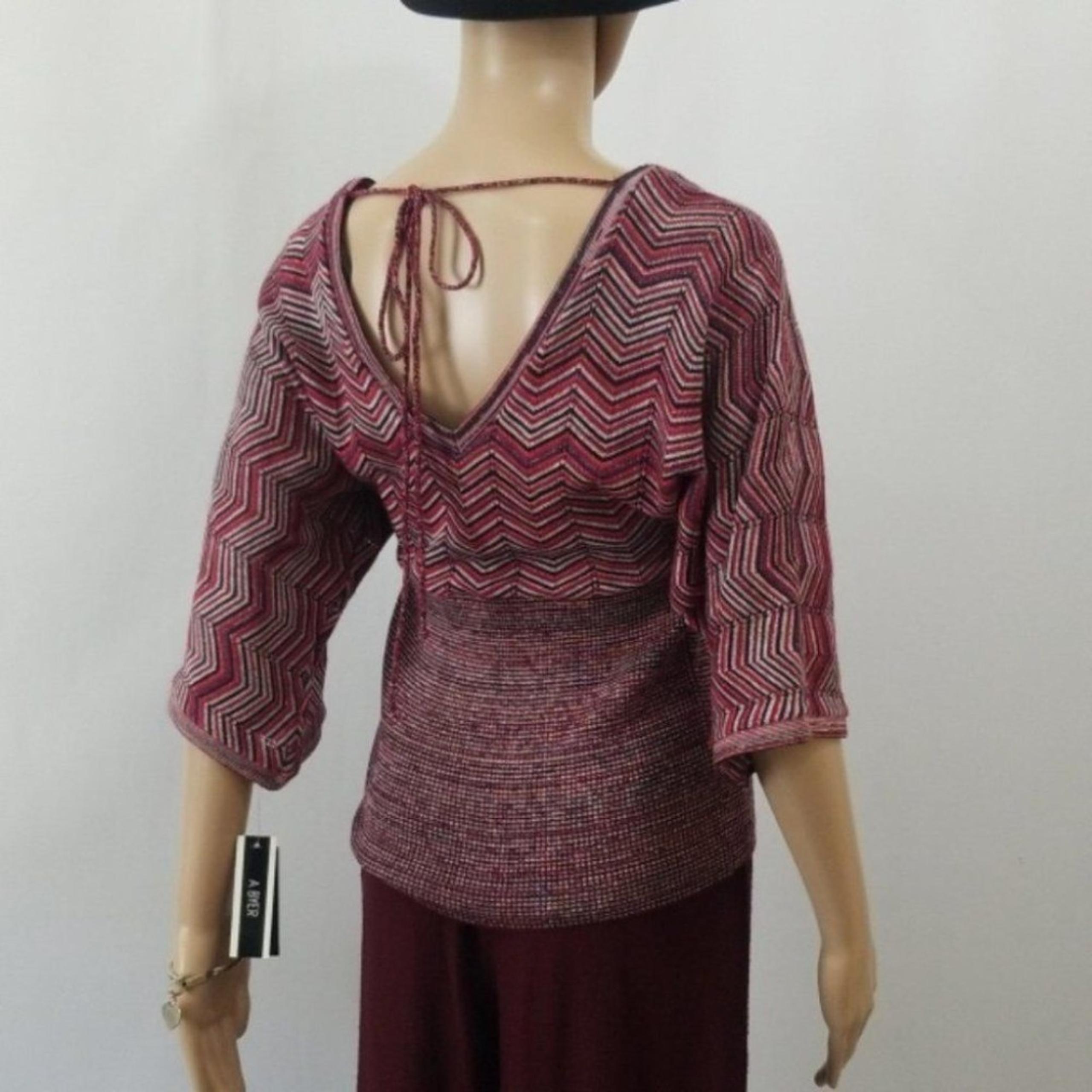 NWT A  Byer Semi Sheer Knit Dolman Top Top - Small