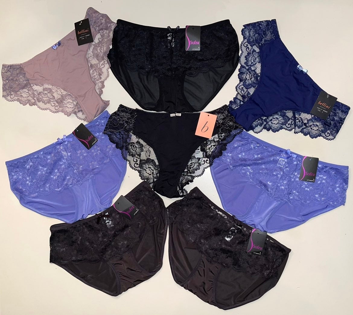 NWT Sofra & Bellini Lace Panties, Set of 8
