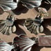 Vintage Niels Erik From Denmark Sterling Silver Flower Bud Jewelry Set