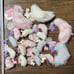 Alpacasso Rubber Mascot with Sweet Color Tail Mascot Strap Set