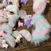 Alpacasso Rubber Mascot with Sweet Color Tail Mascot Strap Set