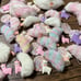 Alpacasso Rubber Mascot with Sweet Color Tail Mascot Strap Set