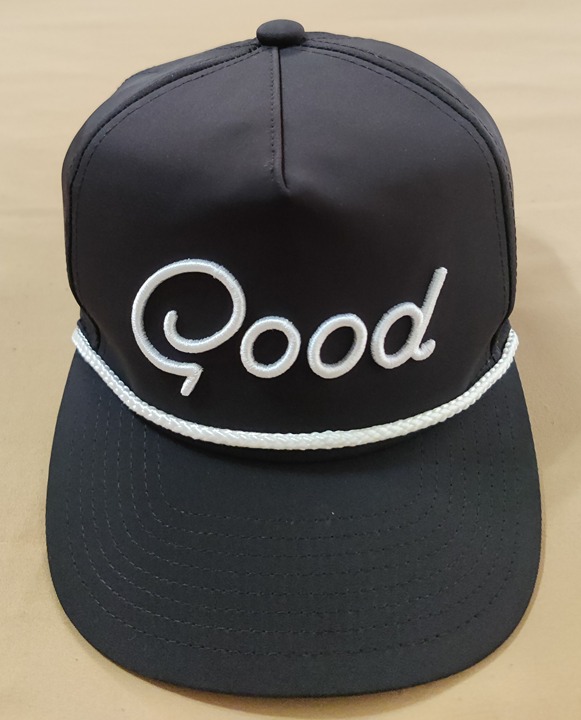 Good Good Golf Black Hat, Snap Back