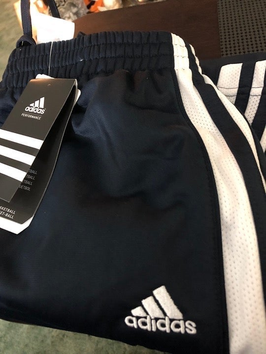 New Men’s Adidas Performance Embroidered Basketball Pants Sz. X-Lg