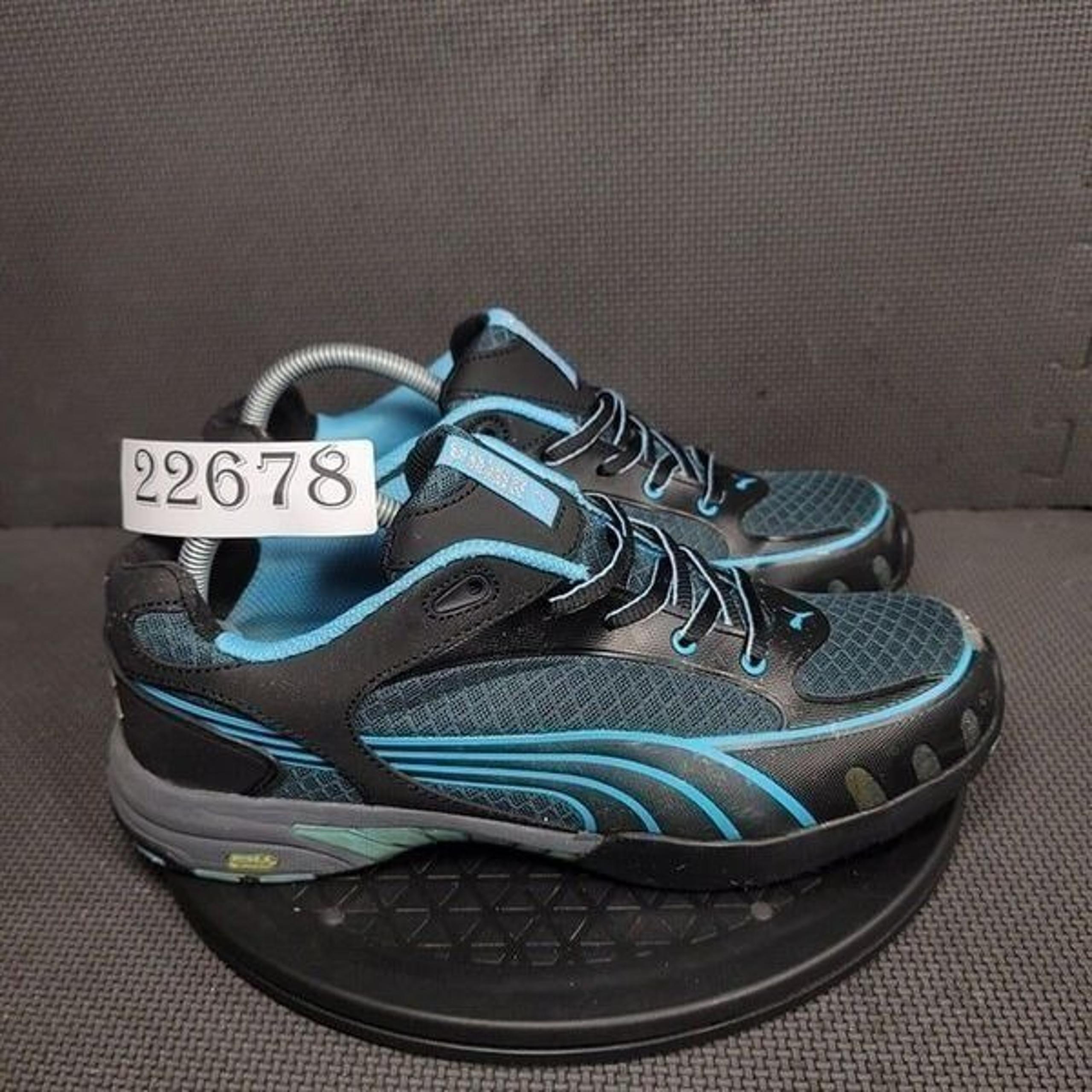 Keen Fuse Motion Steel Toe Shoes Womens Sz 9.5 Black Blue Work & Safety Sneakers