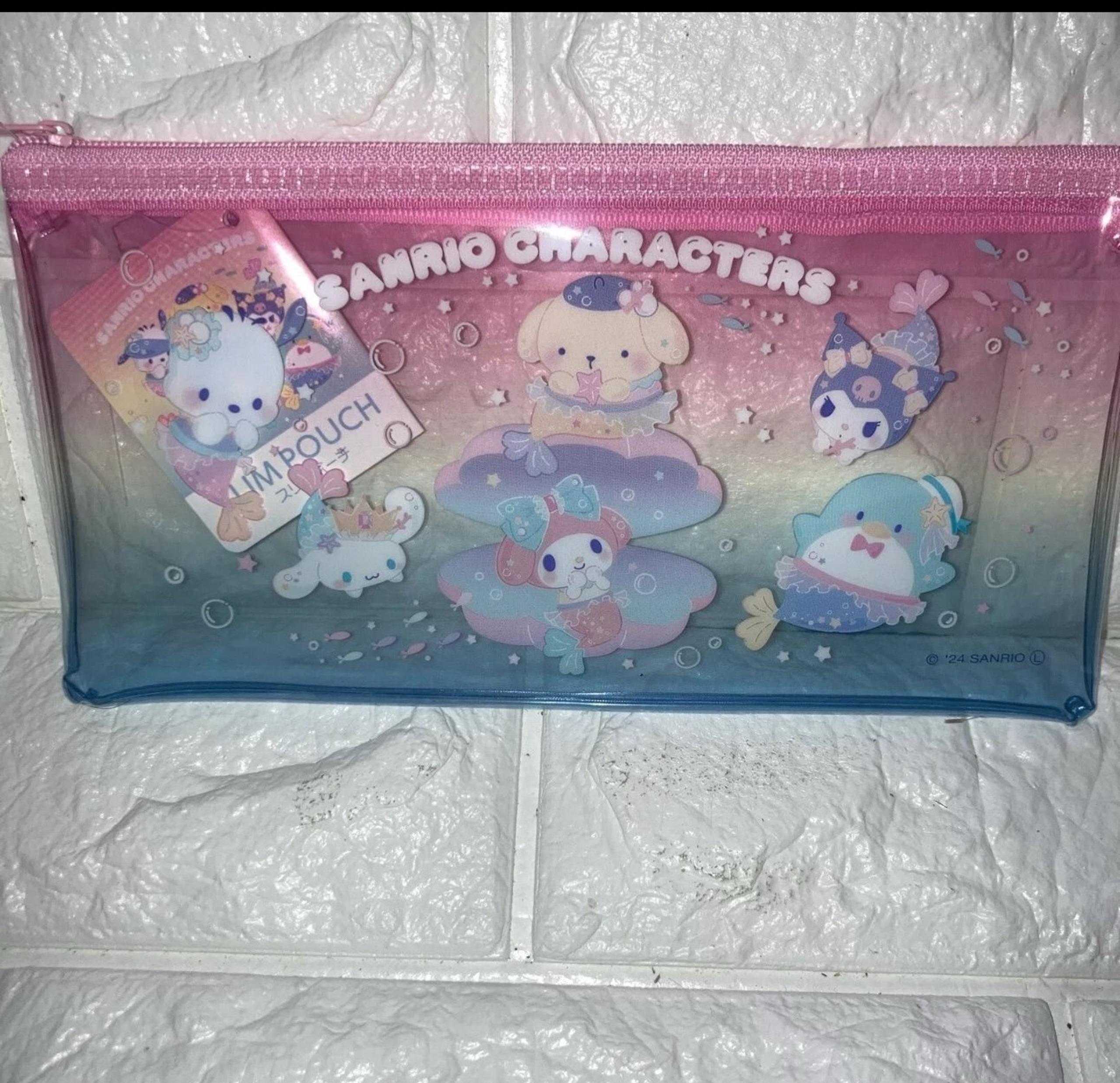 Sanrio characters zip pouch japan sanrio official daiso