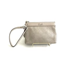 Almost New Coach 100% Glove Leather Wristlet Mini Bag