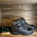 Mens Ecco Rugged Trek Black Leather Waterproof Ankle Boots Size 45 US 11-11.5 M