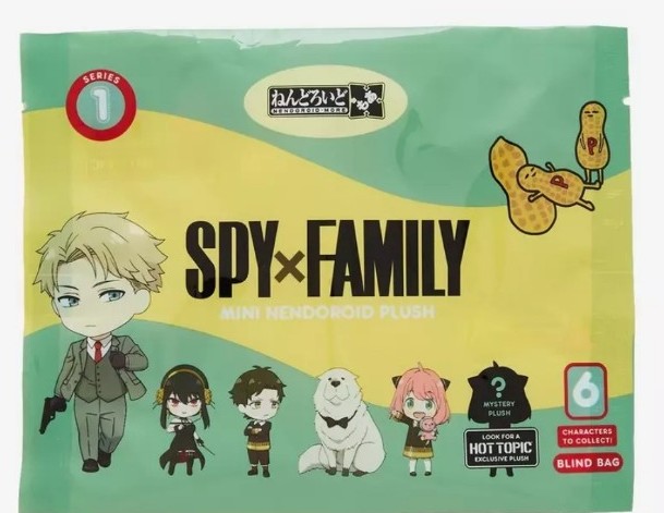 Spy X Family Nendoroid Series 1 Loid Character Plush Key Chain Hot Topic Exclusi