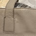 Fossil Pebble Gray Leather Double Handle Satchel Handbag