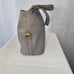 Fossil Pebble Gray Leather Double Handle Satchel Handbag
