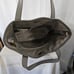 Fossil Pebble Gray Leather Double Handle Satchel Handbag