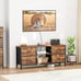 TV Stand for Bedroom, Dresser TV Stand with 4 Fabric Drawers