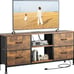 TV Stand for Bedroom, Dresser TV Stand with 4 Fabric Drawers